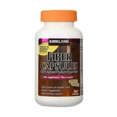 KIRKLAND - Suplemento Fibra Psyllium Husk x 360 Capsulas