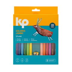 KP - Lápices De Colores Jumbo (Estuche X 12)