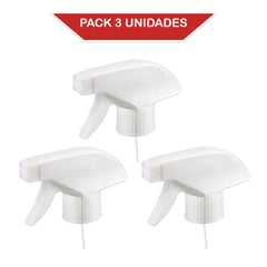 SPRAY - Gatillo pulverizador/ rociador/atomizador R28 BLANCO. Pack 3 unidades