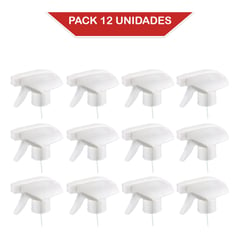 SPRAY - Gatillo pulverizador/ rociador/atomizador R28 BLANCO. Pack 12 unidades