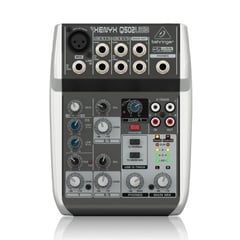 BEHRINGER - Mezclador de audio 5 entradas c/interfaz de audio/usb xenyx q502usb