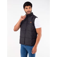 JUSTO - Chaleco Negro Puffer