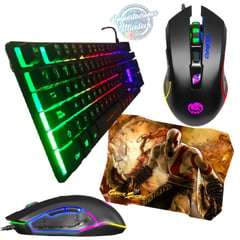 CYBERTEL - Kit Gamer Cyb: Teclado Semimecánico Xtreme + Mouse Elektron + Pad