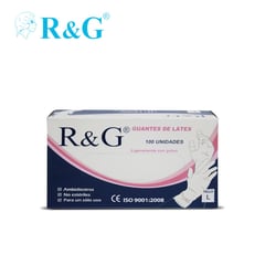 R&G - Guantes de látex talla L 100 unidades R&G