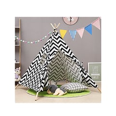 Teepee para Niños en color Negro con Blanco