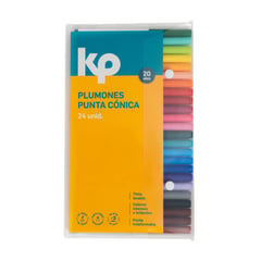 KP - Plumon Junior Punta Conica (Estuche X 24)