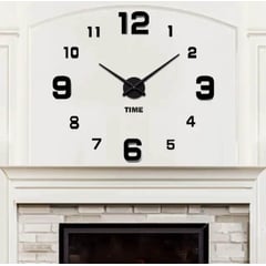 GENERICO - Reloj 3D Grande con Relieve Decorativo Moderno Europeo Hogar Oficina