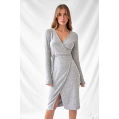 CRUCERO SWIM Y BEACHWEAR - Vestido Envolvente Tejido -Mujer