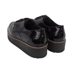 CORELLI - Zapato Oxford Pasador Plataforma Mujer Mia charol Negro
