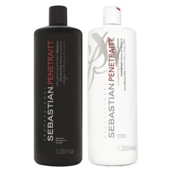 SEBASTIAN - Shampoo Reparador 1000ml + Acondicionador 1000ml Penetraitt