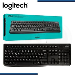 LOGITECH - Teclado K120 USB SP Black