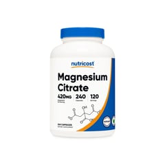 NUTRICOST - Citrato de Magnesio Magnesium Citrate 240 capsulas