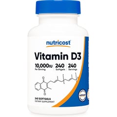 GENERICO - Vitamina D3 10000 iu Importada 240 capsulas