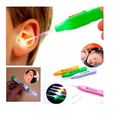 GENERICO - Limpiador de oídos para bebes y niños con luz LED