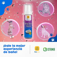 OTAMA - Baño Seco Shampoo en Espuma para perros Pet Line 200 ml