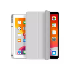 Smart Case BLANCO HUMO iPad 10.2 (7ma 8va y 9na Gen) con portapencil