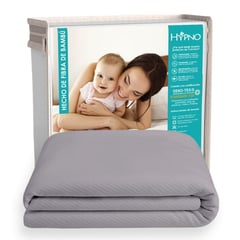 HYPNO HOME - Protector de Colchón Impermeable King Amoldable de Bambú - Gris