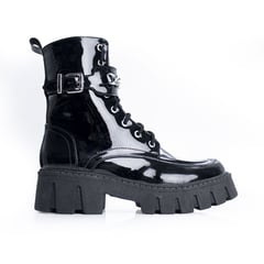 NONOS - Botas Casual con cierre mujer B22 Negro Charol