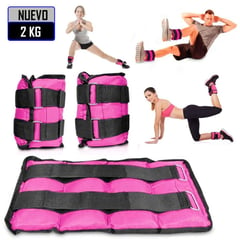 FINIS - Tobilleras Muñequeras de 2 Kg Pack 2 Unidades Rosado