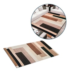 BUYPAL - Alfombra Multicolor Moderna 160x230cm Sala Cocina Habitacion Madera