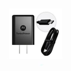 MOTOROLA - Cargador USB a Tipo C - 30W - Negro