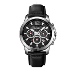 SKMEI - Reloj 1989 Negro con Plateado para Hombre, resistente al Agua