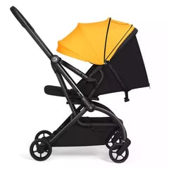 BABYKISS - COCHE DE BEBE LONDON ROTACION DE 360° VIAJERO COLOR AMARILLO