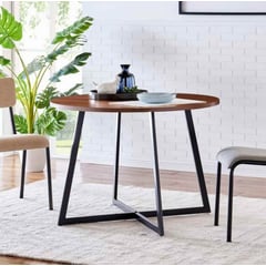 VENTITAS HOME - Mesa de Comedor Industrial Kaira Gales