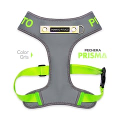 PERRITO PITUCO - PECHERA PRISMA GRIS TALLA L