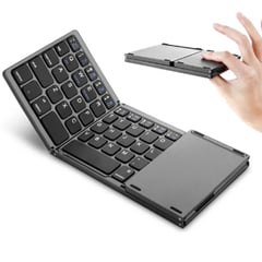 GENERICO - Mini Teclado Inalámbrico Plegable Bluetooth Con Touch Pad