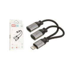 XO SIMPLE IS BEAUTY - Cable Adaptador De Audio Y Carga De Lightning Dual XO NB-R160A