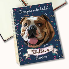 QALA DISEÑO - Cuaderno A5 - - Perro Bulldog inglés