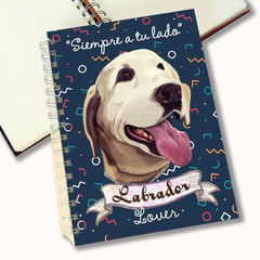 QALA DISEÑO - Cuaderno A5 - - Perro Labrador Retriever