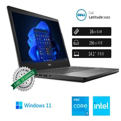 DELL - Laptop Empresarial Latitude 3480 Ci7 7ma 16GB RAM 256GB SSD Reacondicionado 1 año garantia