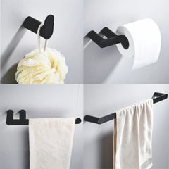 GENERICO - Set de accesorios para baño 4 piezas modelo Premium