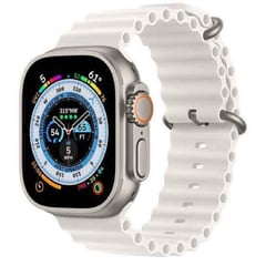 ULTRA - Smart Watch Serie 8 - Reloj Inteligente -color plomo- hueso