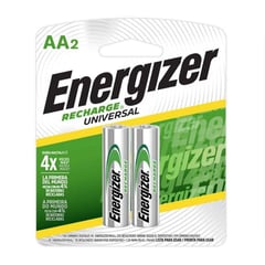 ENERGIZER - Pilas Recargables Aa 2000mAh. 02 pilas