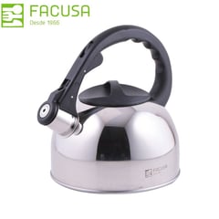 FACUSA - Tetera Acero Inoxidable de 2.5 litros con Silbador