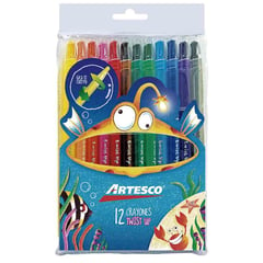 ARTESCO - Crayones Twist up x 12 unids.