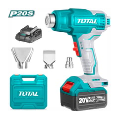 TOTAL TOOLS - PISTOLA DE CALOR 20V INALÁMBRICA BATERÍA 4AH TOTAL - TBLI20025