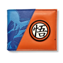 BIOWORLD - Billetera dragon ball z azul-naranja placa metal 2