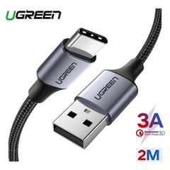 UGREEN - Cable Tipo C 3A de 2m Remallado