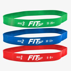 FIT PLUS - Set de 3 Bandas Elásticas Resistencia