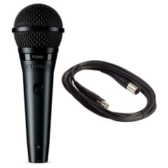 SHURE - Micrófono Profesional PGA58 Cardiode Dinámico Negro