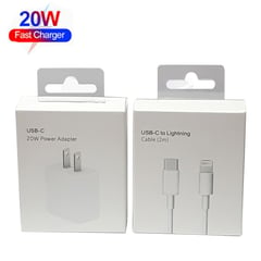 Cargador 20w iphone 14,14 plus, 14 pro, pro max + cable 2mt