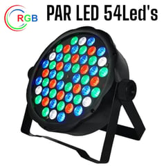 OEM - Par LED 54Leds 3Watts de RGB AutoSound DMX520 Reflector Luces