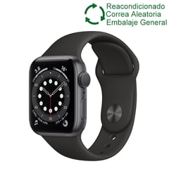 APPLE - watch series 6 A2294(44mm,GPS)-Negro reacondicionado(NO NUEVO)