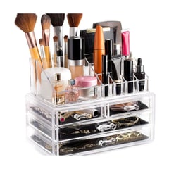 GRETAIL - Organizador De Cosméticos Maquillaje Joyas 4 Cajones Acrílico