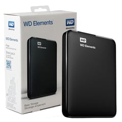 WESTER DIGITAL - Disco Duro Externo 1TB Western Digital USB 3.0 Negro. WDBUZG0010BBK