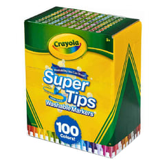 CRAYOLA - Marcadores Lavables Super Tips X 100